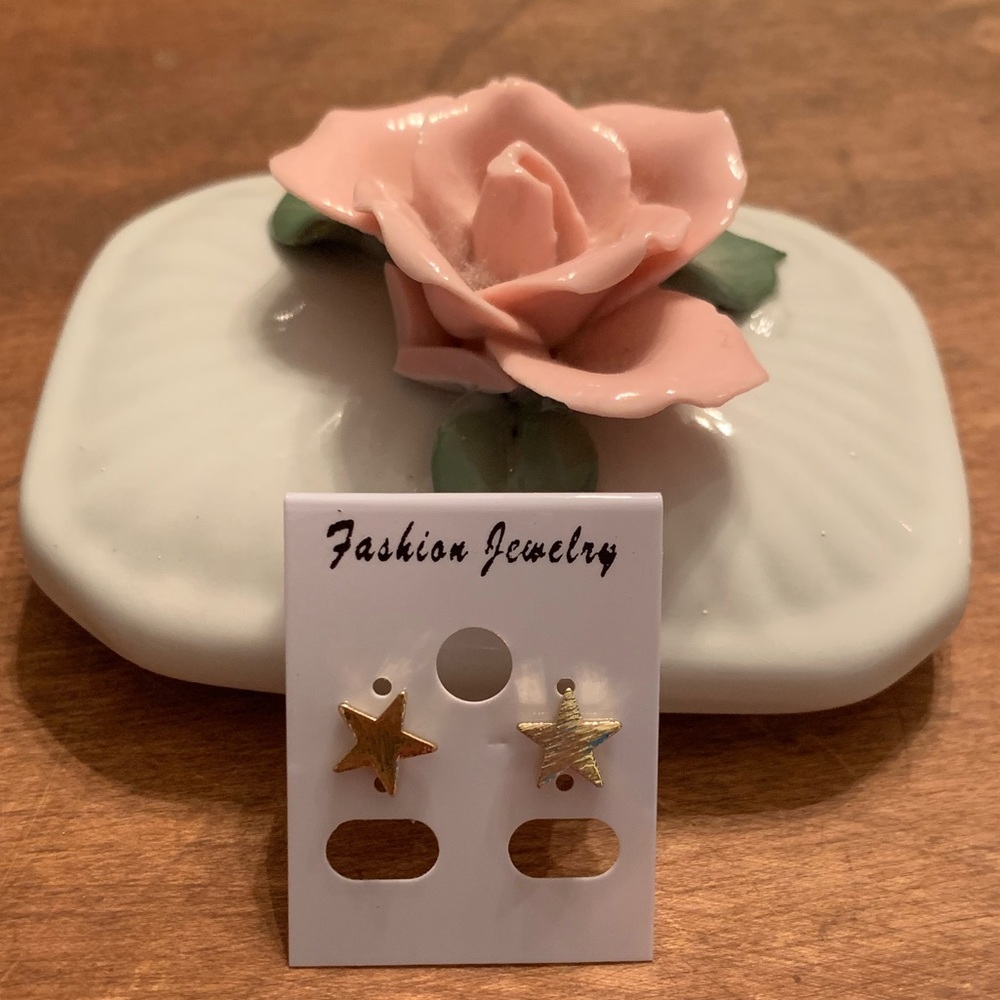 Fashion Earrings- Gold Stars